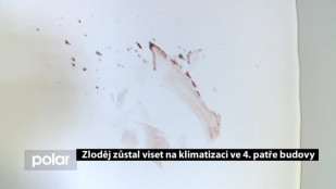 Zloděj zůstal viset na klimatizaci ve 4. patře budovy