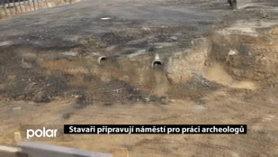 Stavaři připravují náměstí pro práci archeologů