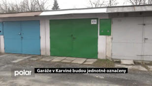 V Karviné začali s označováním garáží