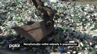 Nevyhazujte velké odpady k popelnicím