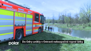 Do Odry unikly v Ostravě nebezpečné ropné látky