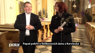 Papež pokřtí o Velikonocích ženu z Karvinska