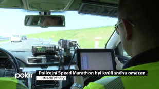 Policejní Speed marathon byl kvůli sněhu omezen