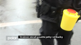 ​Strážníci sbírali použité jehly i stříkačky