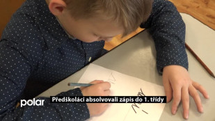 Předškoláci absolvovali zápis do 1. třídy