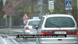 Na Palackého budou pruhy pro cyklisty