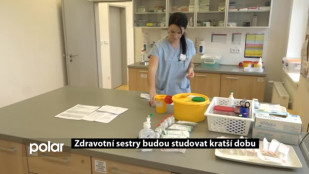 Zdravotní sestry budou studovat kratší dobu