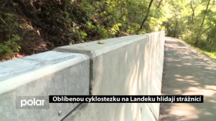 Oblíbenou cyklostezku na Landeku hlídají strážníci