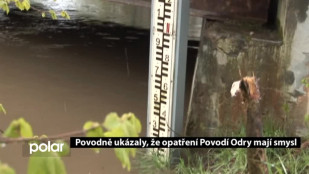 Povodně ukázaly, že opatření Povodí Odry mají smysl