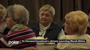 Ve Stonavě s občany besedoval neurolog Marek Böhm