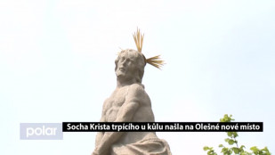 Socha Krista trpícího u kůlu našla na Olešné nové místo