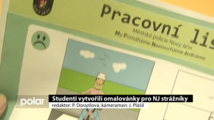 Studenti vytvořili omalovánky pro NJ strážníky