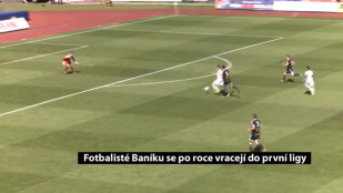 Fotbalisté Baníku se vrátili do první ligy