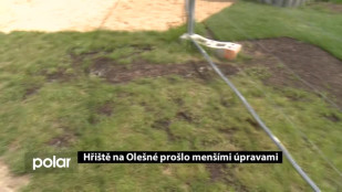 Hřiště na Olešné prošlo menšími úpravami