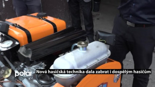 Nová hasičská technika dala zabrat i dospělým hasičům