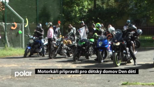 Motorkáři připravili pro dětský domov Den dětí