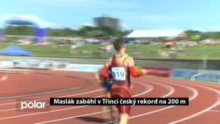 Maslák zaběhl v Třinci český rekord na 200 m