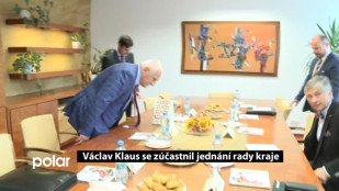 Václav Klaus se zúčastnil jednání rady kraje