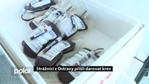 Strážníci z Ostravy přišli darovat krev