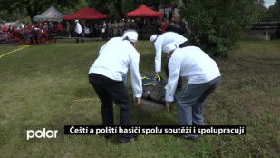 Čeští a polští hasiči spolu soutěží i spolupracují