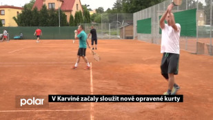 V Karviné začaly sloužit nově opravené kurty