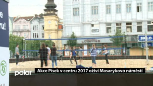 Akce Písek v centru 2017 oživuje Masarykovo náměstí v Ostravě
