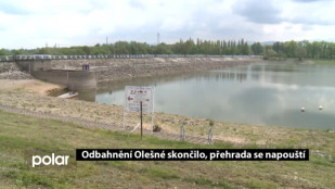 Odbahnění Olešné skončilo, přehrada se napouští