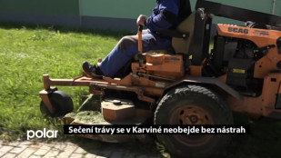 Sečení trávy se v Karviné neobejde bez nástrah