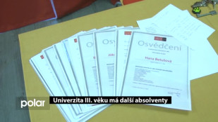 Univerzita III. věku má další absolventy