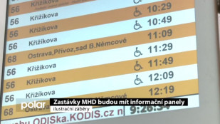 Zastávky MHD budou mít informační panely