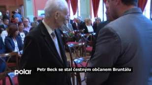 Petr Beck se stal čestným občanem Bruntálu