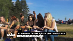 Na Sweetsen festu se vybralo přes sto tisíc korun