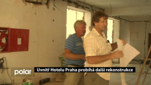 Uvnitř Hotelu Praha probíhá další rekonstrukce