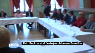 Petr Beck se stal čestným občanem Bruntálu