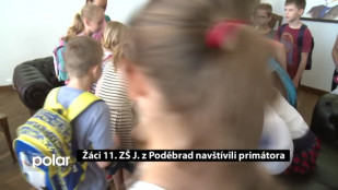 Žáci 11. ZŠ J. z Poděbrad navštívili primátora