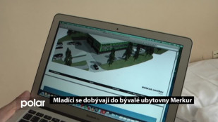 Mladíci se dobývají do bývalé ubytovny Merkur