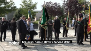 Krojovaní horníci slavili v Karviné 90 let