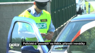 Policisté si “posvítili” na řidiče, přizvali i nováčky 