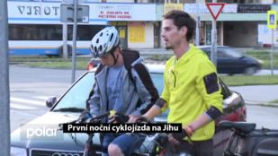 První noční cyklojízda na Jihu