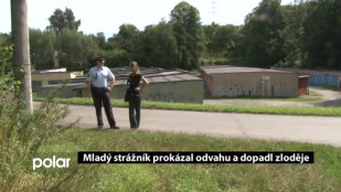 Strážník prokázal odvahu a dopadl zloděje