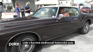 Lidé v Karviné obdivovali historická auta