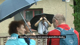 Stavitel železnic má novou pamětní desku