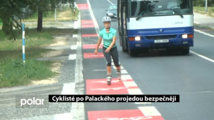 Cyklisté po Palackého projedou bezpečněji