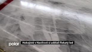 Hokejisté v Havířově si udělali flekatou ledovou plochu