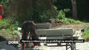 Opravy a rekonstrukce probíhají na mnoha místech