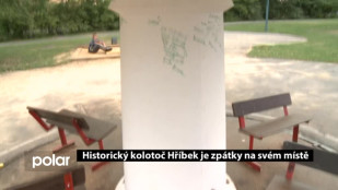 Historický kolotoč Hříbek je zpátky na své místě