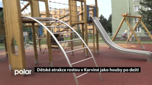 Dětské atrakce rostou v Karviné jak houby po dešti