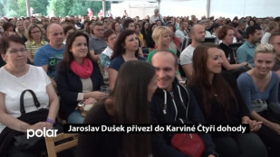 Jaroslav Dušek přivezl do Karviné Čtyři dohody