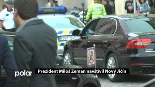 Prezident Miloš Zeman navštívil Nový Jičín