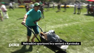 Netradiční sportovní hry seniorů z Karvinska